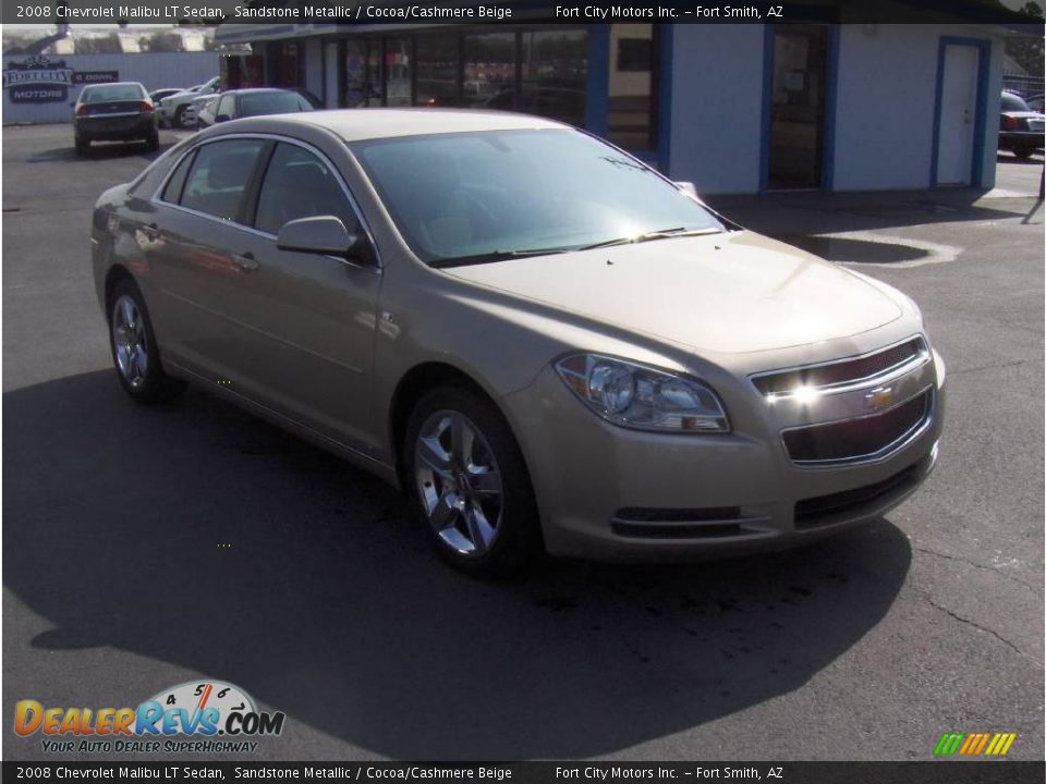 2008 Chevrolet Malibu LT Sedan Sandstone Metallic / Cocoa/Cashmere Beige Photo #4
