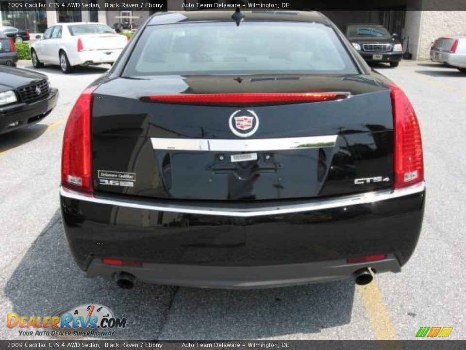 2009 Cadillac CTS 4 AWD Sedan Black Raven / Ebony Photo #6