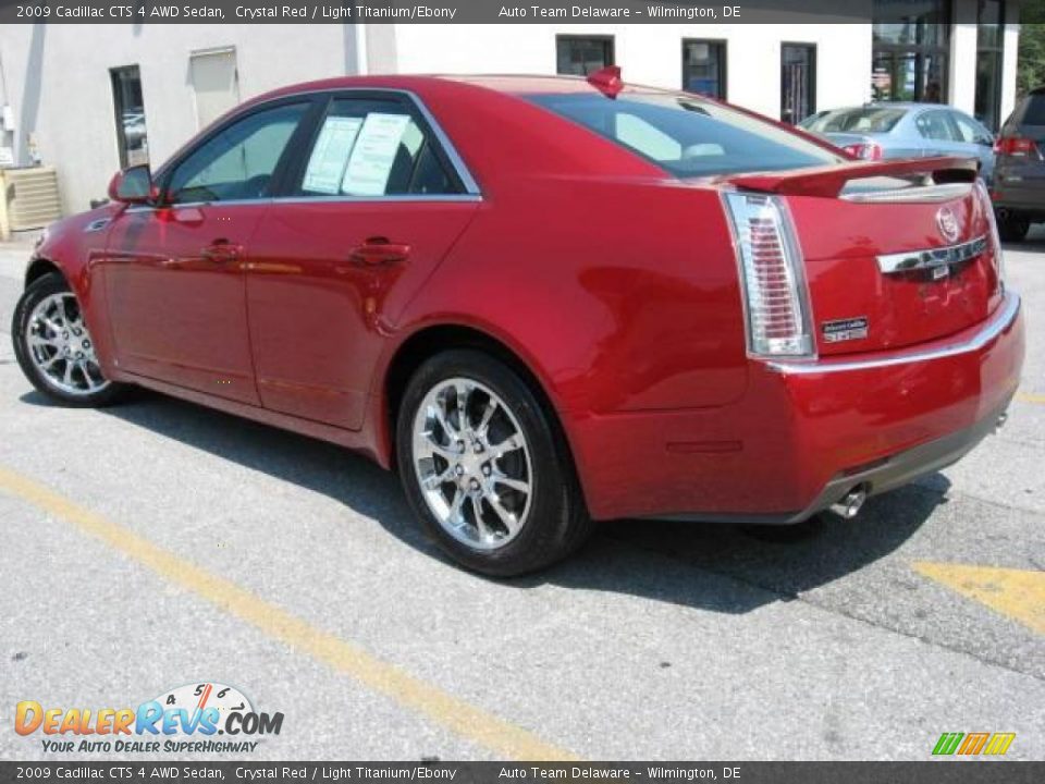 2009 Cadillac CTS 4 AWD Sedan Crystal Red / Light Titanium/Ebony Photo #2