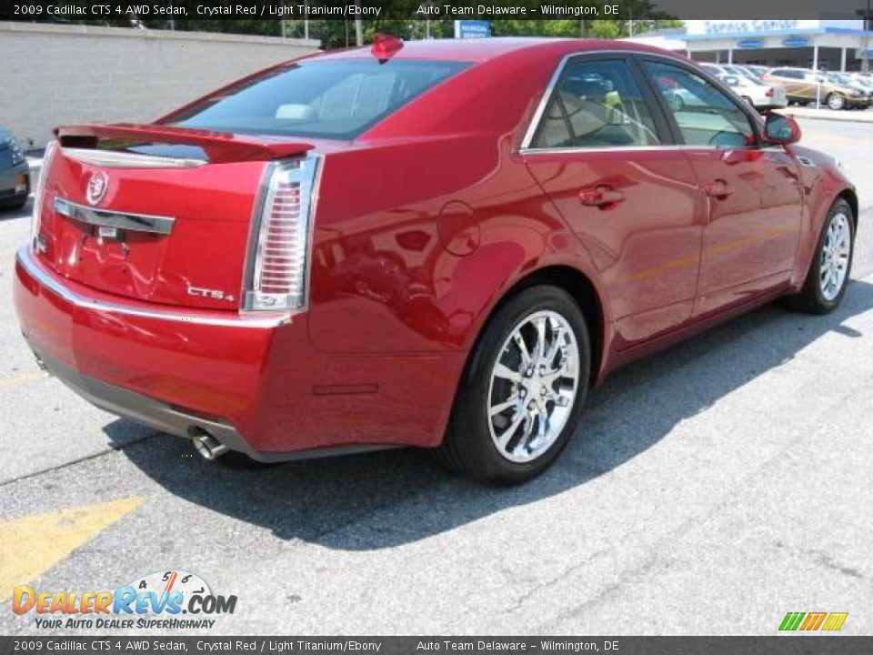 2009 Cadillac CTS 4 AWD Sedan Crystal Red / Light Titanium/Ebony Photo #4