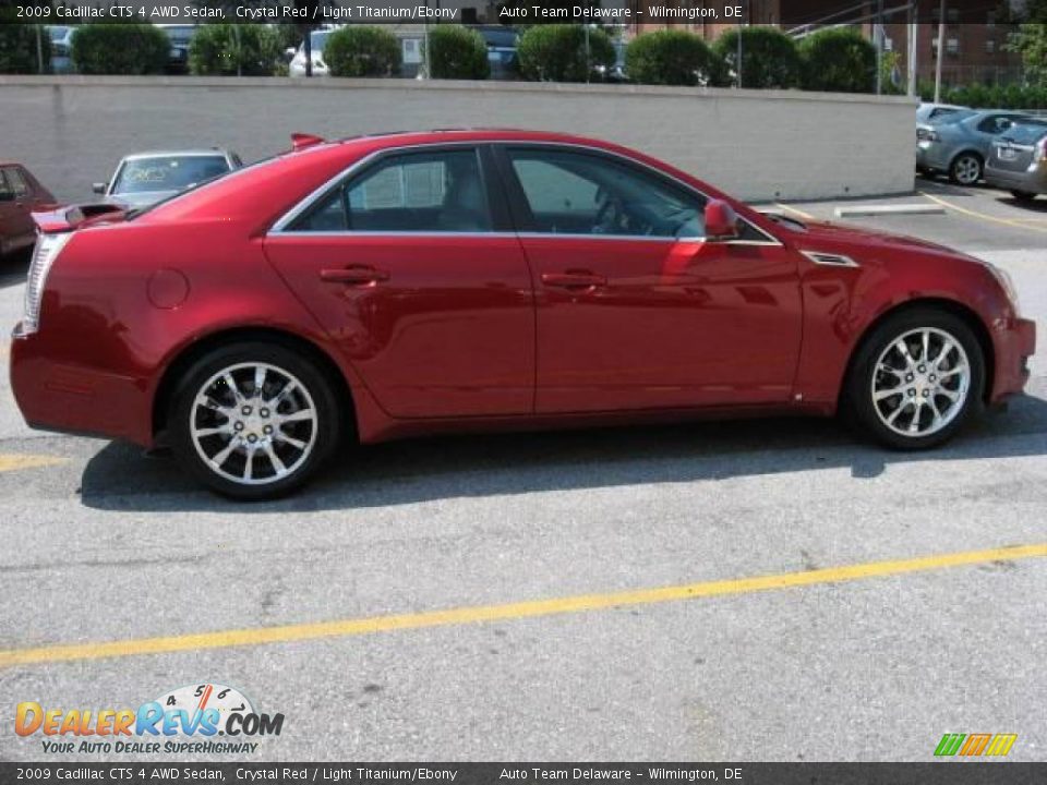 2009 Cadillac CTS 4 AWD Sedan Crystal Red / Light Titanium/Ebony Photo #5