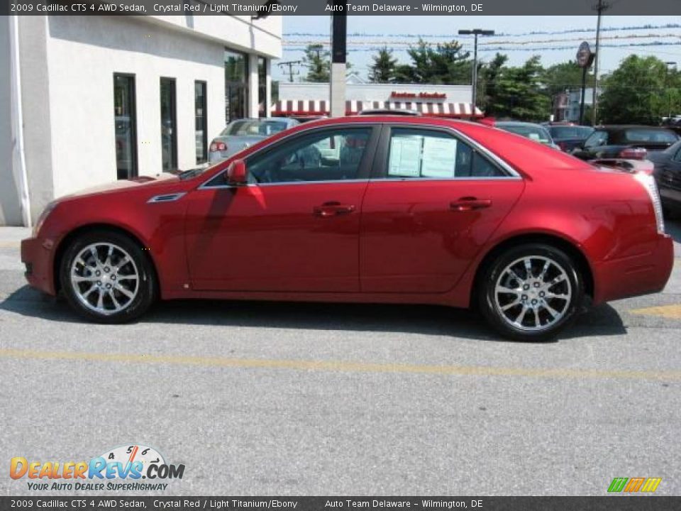 2009 Cadillac CTS 4 AWD Sedan Crystal Red / Light Titanium/Ebony Photo #6