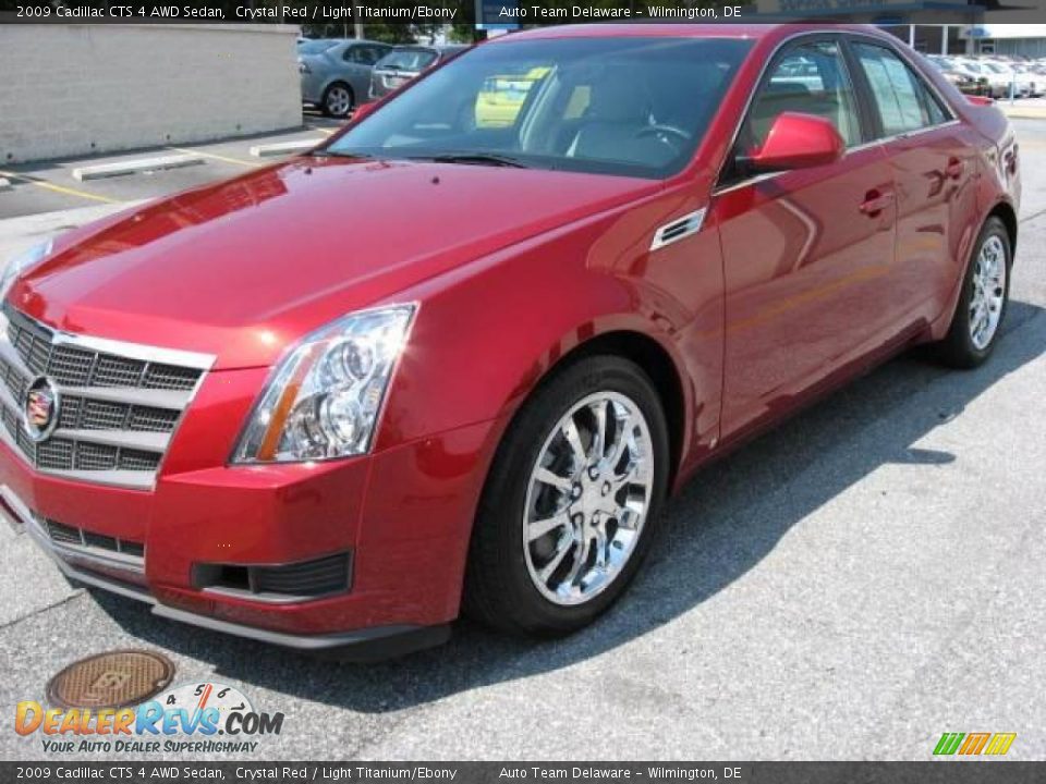 2009 Cadillac CTS 4 AWD Sedan Crystal Red / Light Titanium/Ebony Photo #7