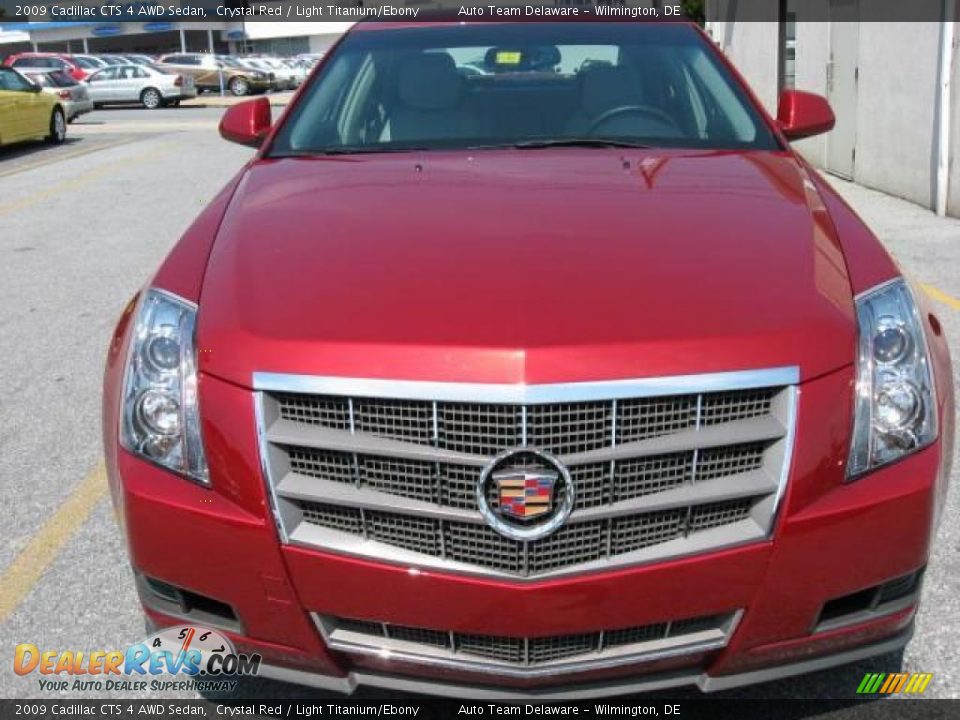 2009 Cadillac CTS 4 AWD Sedan Crystal Red / Light Titanium/Ebony Photo #8