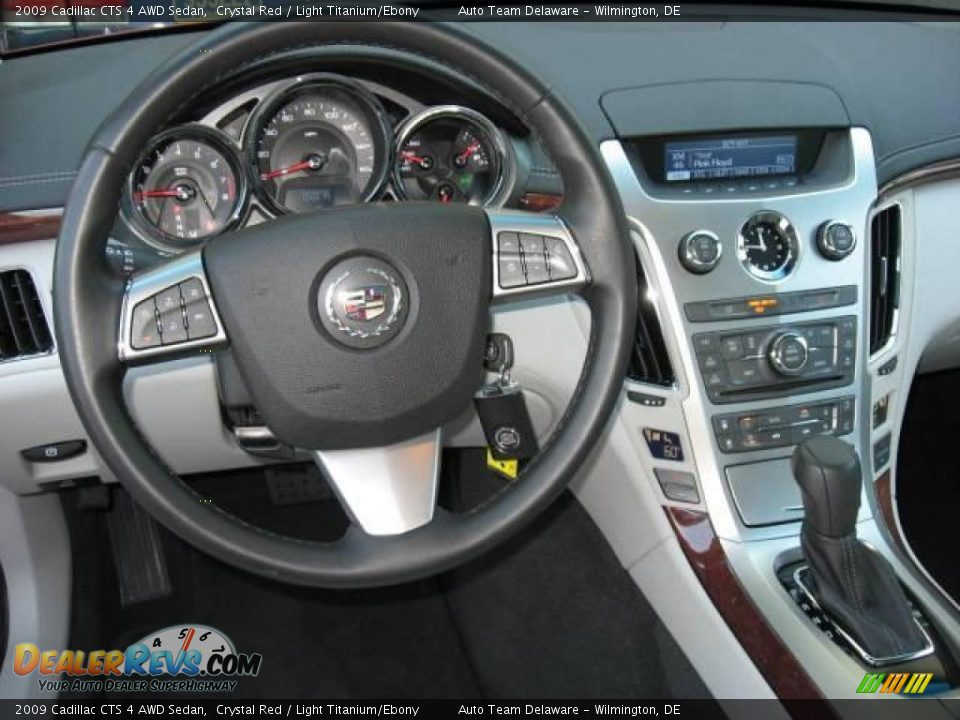 2009 Cadillac CTS 4 AWD Sedan Crystal Red / Light Titanium/Ebony Photo #10