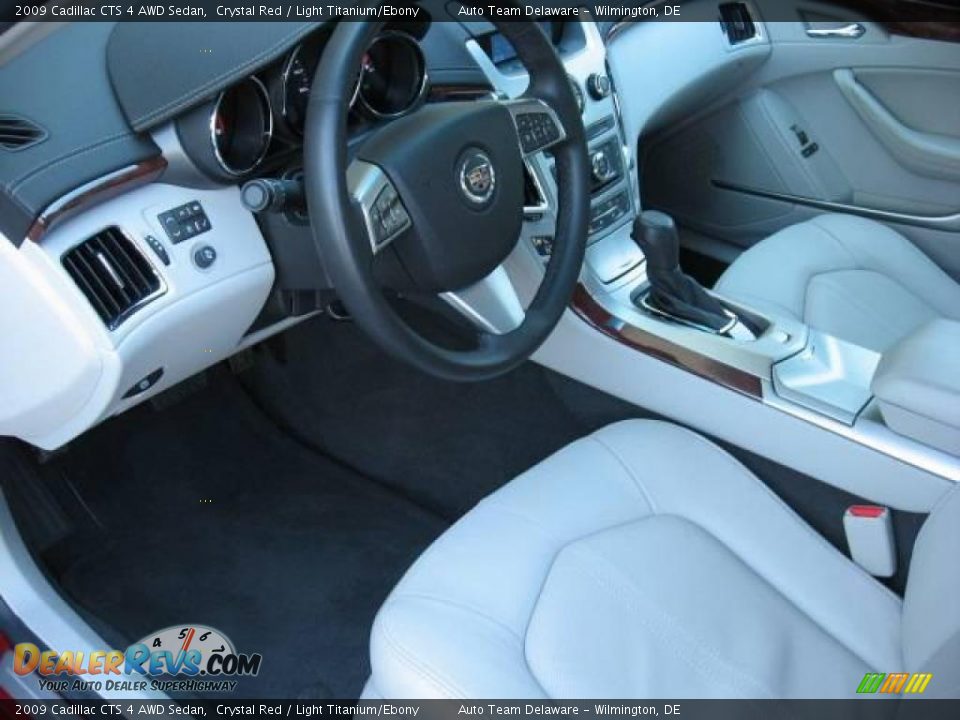 2009 Cadillac CTS 4 AWD Sedan Crystal Red / Light Titanium/Ebony Photo #11