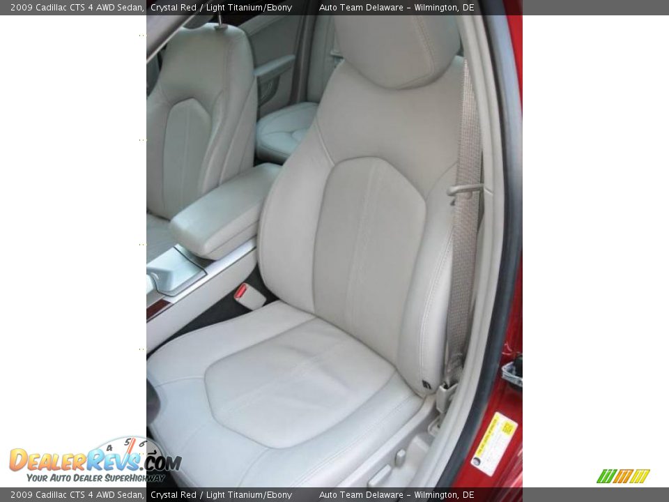 2009 Cadillac CTS 4 AWD Sedan Crystal Red / Light Titanium/Ebony Photo #12