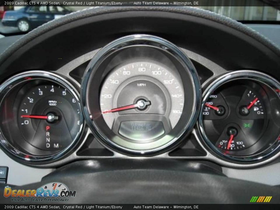 2009 Cadillac CTS 4 AWD Sedan Crystal Red / Light Titanium/Ebony Photo #16