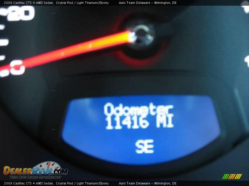 2009 Cadillac CTS 4 AWD Sedan Crystal Red / Light Titanium/Ebony Photo #17