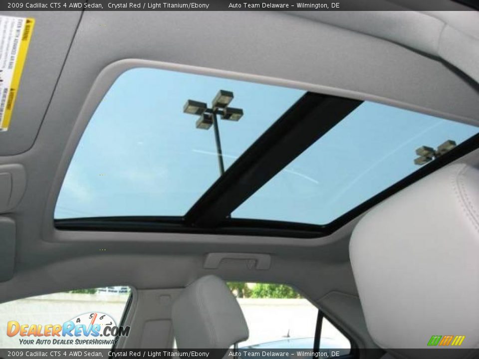 2009 Cadillac CTS 4 AWD Sedan Crystal Red / Light Titanium/Ebony Photo #28