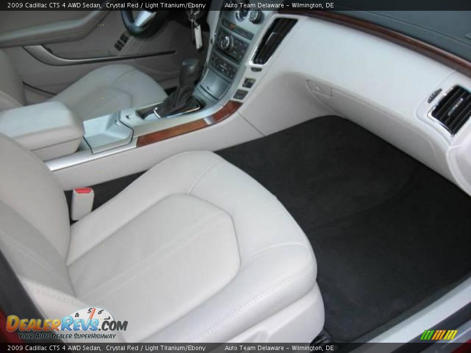 2009 Cadillac CTS 4 AWD Sedan Crystal Red / Light Titanium/Ebony Photo #30