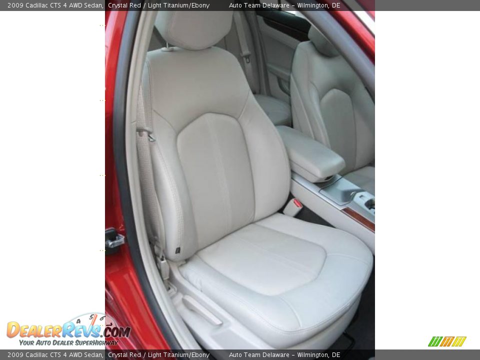 2009 Cadillac CTS 4 AWD Sedan Crystal Red / Light Titanium/Ebony Photo #31