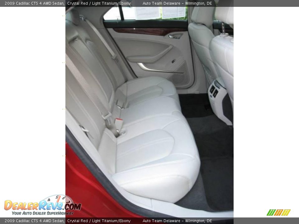 2009 Cadillac CTS 4 AWD Sedan Crystal Red / Light Titanium/Ebony Photo #32