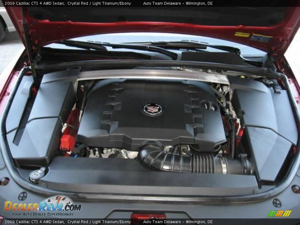 2009 Cadillac CTS 4 AWD Sedan Crystal Red / Light Titanium/Ebony Photo #36