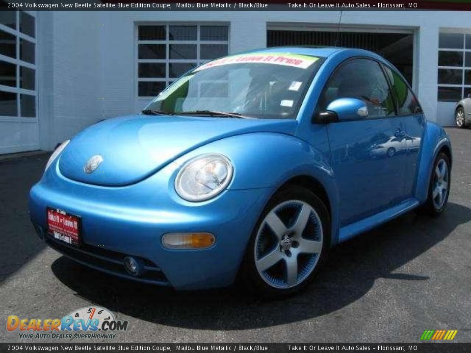 2004 Volkswagen New Beetle Satellite Blue Edition Coupe Mailbu Blue Metallic / Black/Blue Photo #1