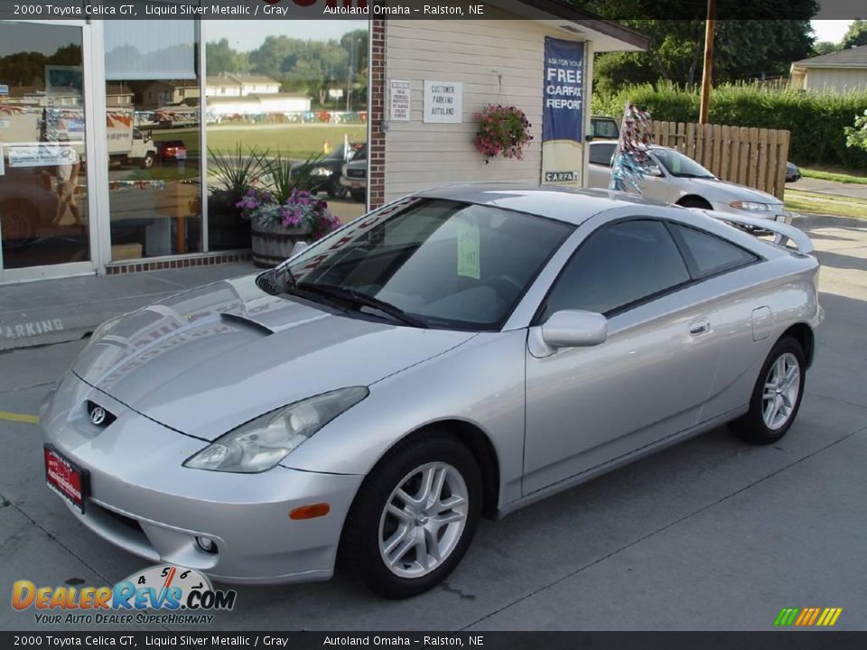 2000 Toyota Celica GT Liquid Silver Metallic / Gray Photo #5