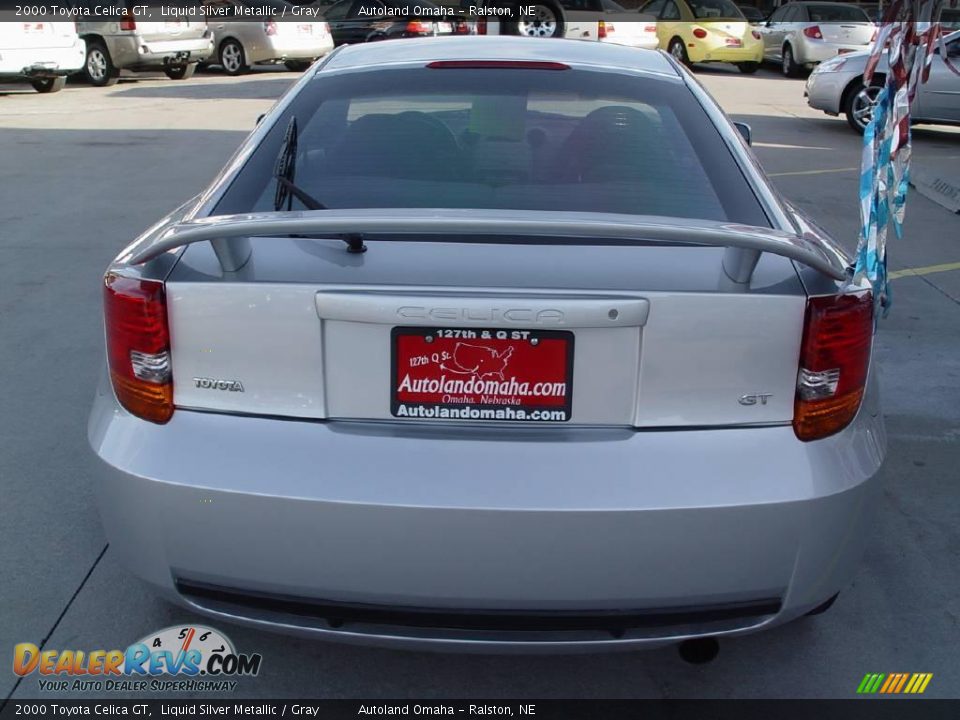 2000 Toyota Celica GT Liquid Silver Metallic / Gray Photo #7