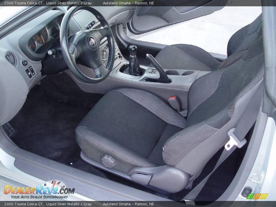 2000 Toyota Celica GT Liquid Silver Metallic / Gray Photo #9