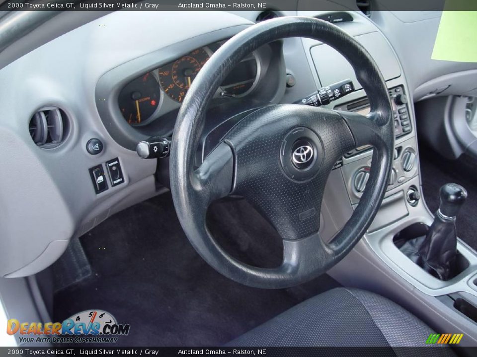 2000 Toyota Celica GT Liquid Silver Metallic / Gray Photo #10