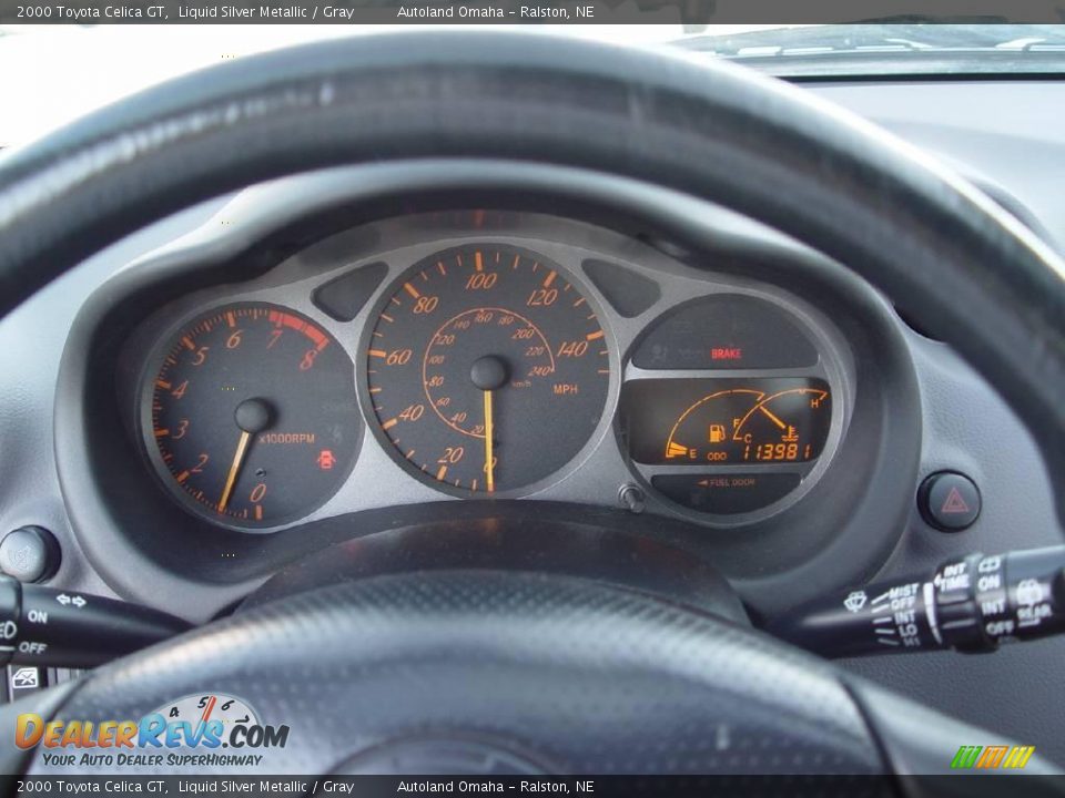 2000 Toyota Celica GT Liquid Silver Metallic / Gray Photo #11