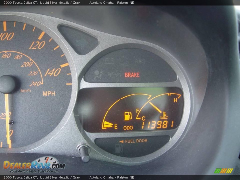 2000 Toyota Celica GT Liquid Silver Metallic / Gray Photo #12