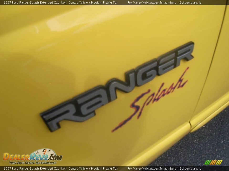 1997 Ford Ranger Splash Extended Cab 4x4 Canary Yellow / Medium Prairie Tan Photo #3