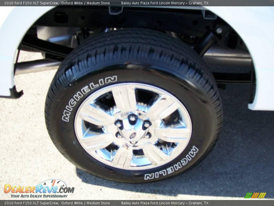 2010 Ford F150 XLT SuperCrew Oxford White / Medium Stone Photo #7