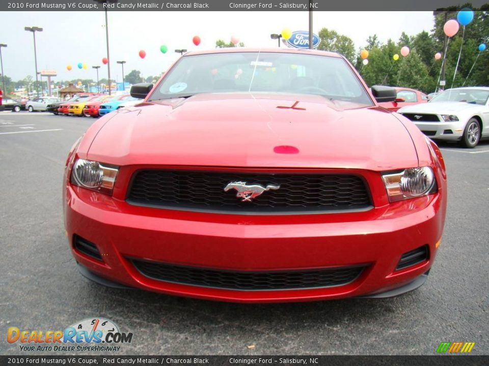 2010 Ford Mustang V6 Coupe Red Candy Metallic / Charcoal Black Photo #7