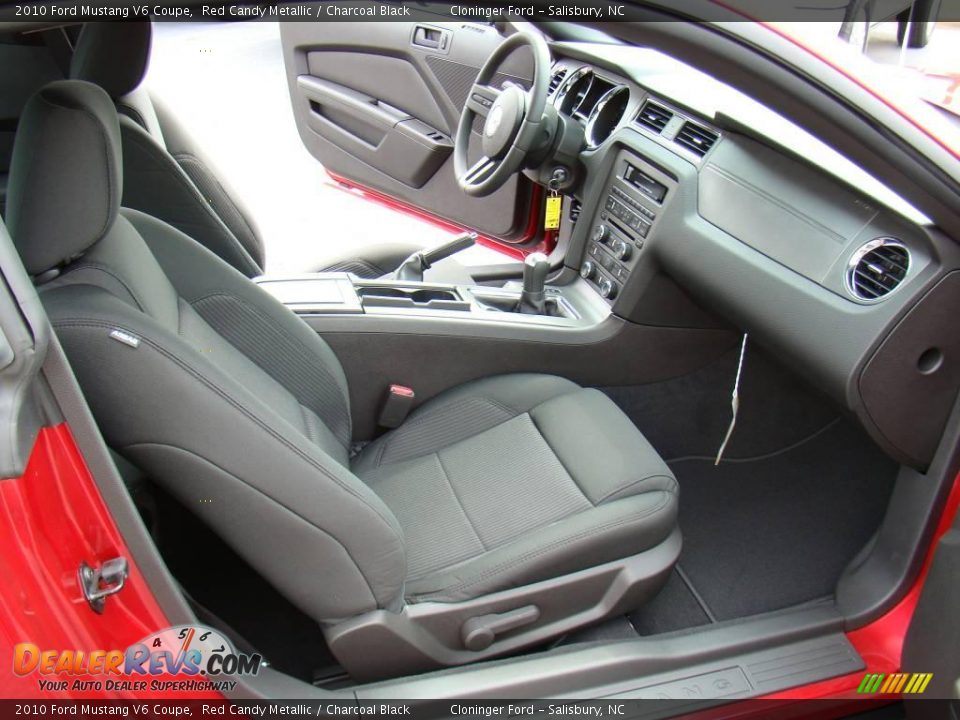 2010 Ford Mustang V6 Coupe Red Candy Metallic / Charcoal Black Photo #9