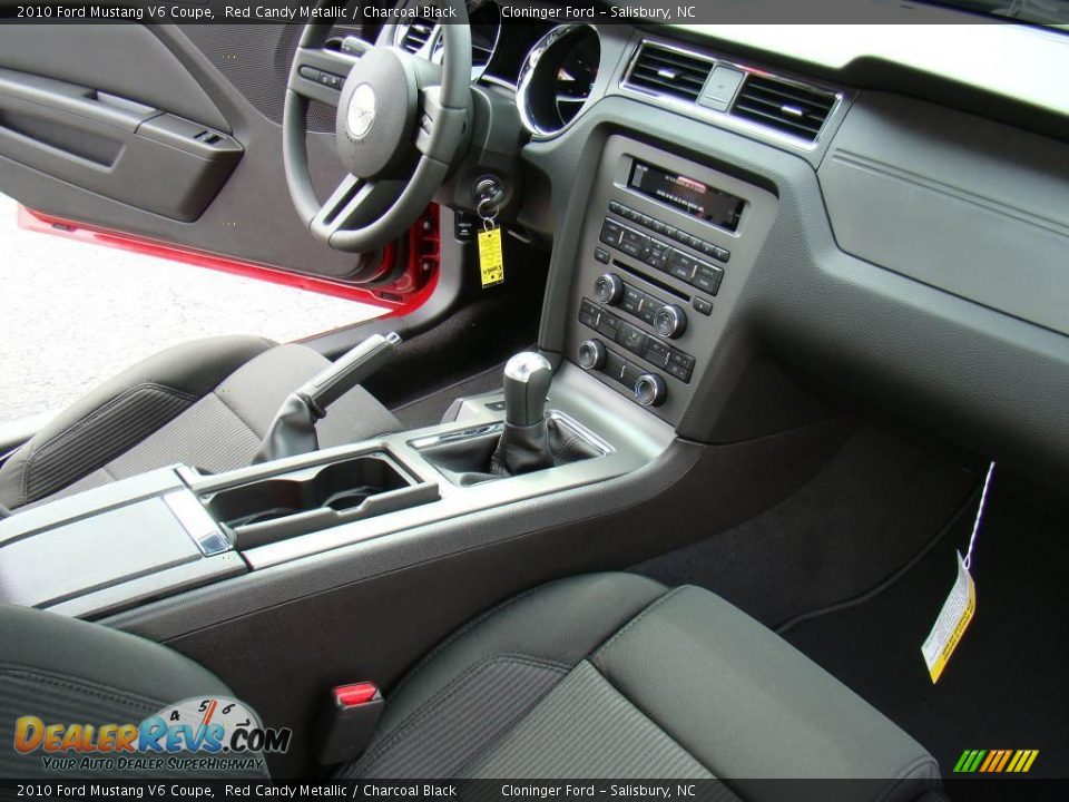2010 Ford Mustang V6 Coupe Red Candy Metallic / Charcoal Black Photo #10