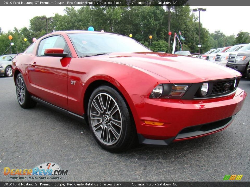 2010 Ford Mustang GT Premium Coupe Red Candy Metallic / Charcoal Black Photo #1