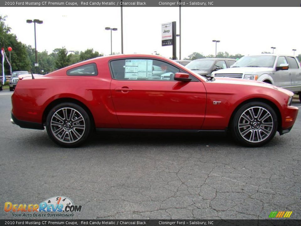 2010 Ford Mustang GT Premium Coupe Red Candy Metallic / Charcoal Black Photo #2