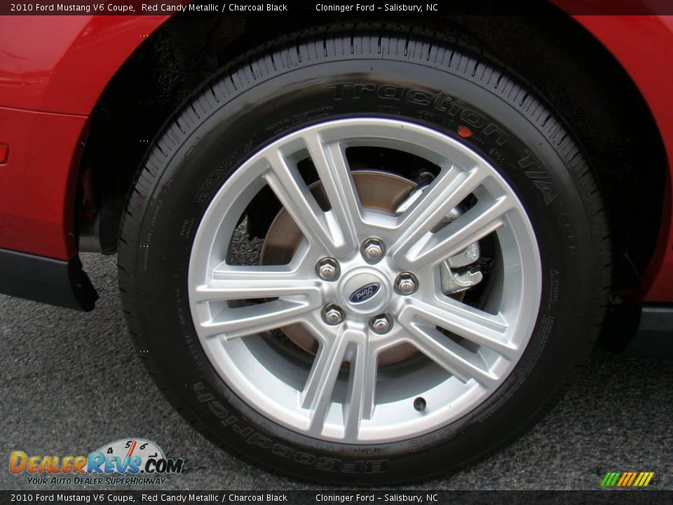 2010 Ford Mustang V6 Coupe Red Candy Metallic / Charcoal Black Photo #12