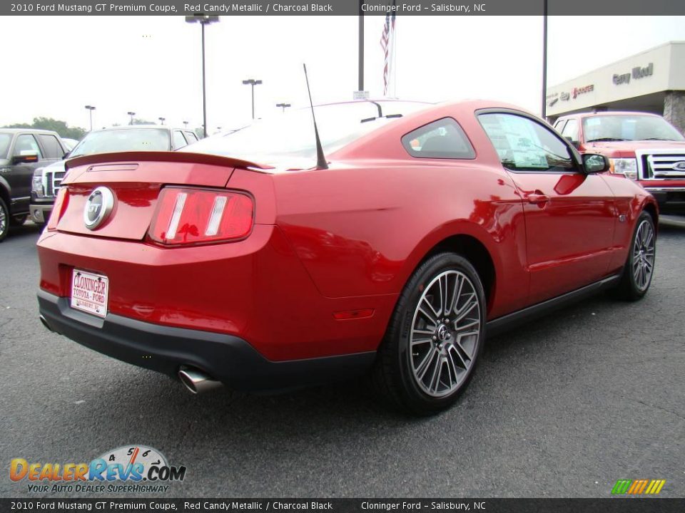 2010 Ford Mustang GT Premium Coupe Red Candy Metallic / Charcoal Black Photo #3
