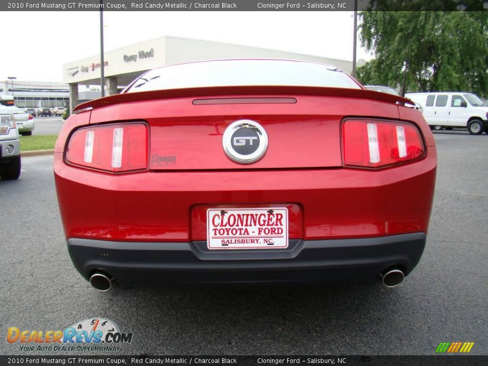 2010 Ford Mustang GT Premium Coupe Red Candy Metallic / Charcoal Black Photo #4