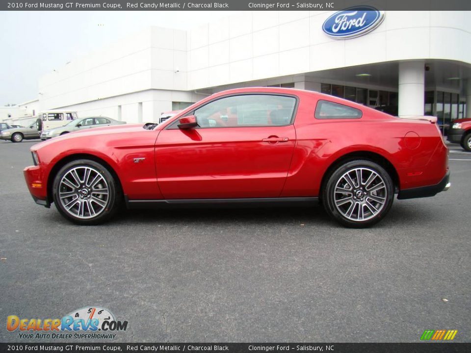 2010 Ford Mustang GT Premium Coupe Red Candy Metallic / Charcoal Black Photo #5