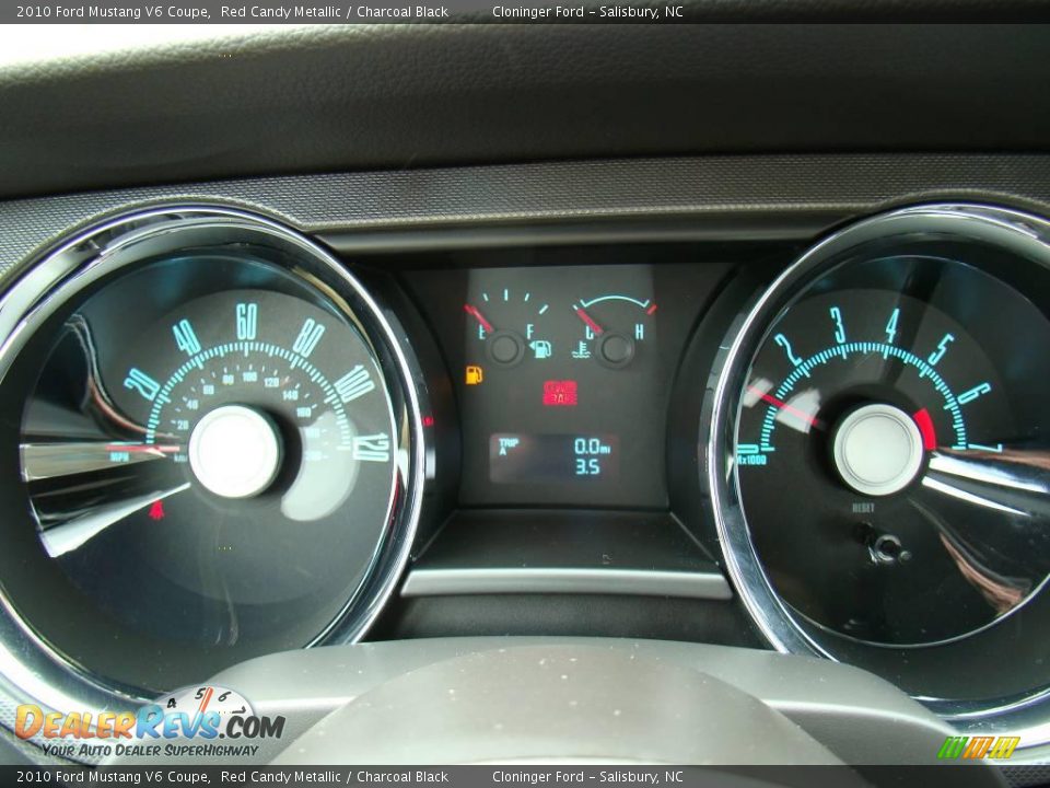 2010 Ford Mustang V6 Coupe Red Candy Metallic / Charcoal Black Photo #15