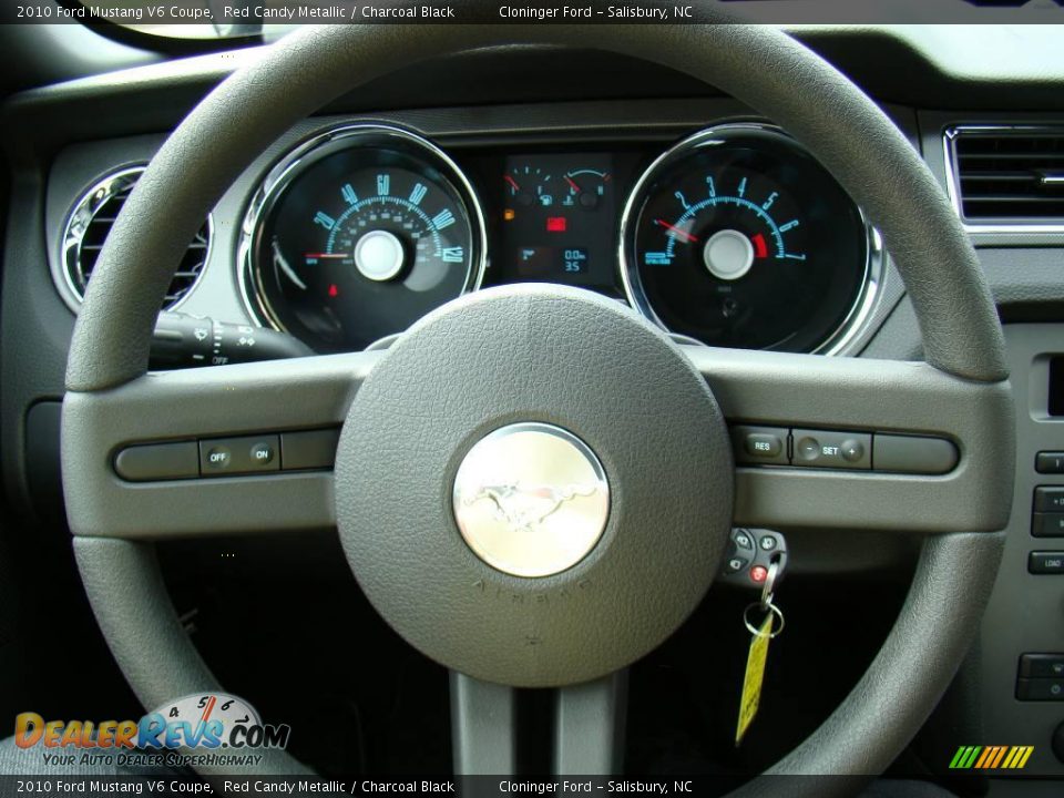 2010 Ford Mustang V6 Coupe Red Candy Metallic / Charcoal Black Photo #16