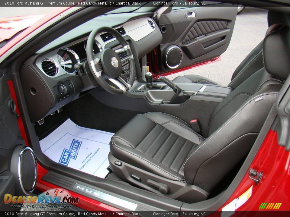2010 Ford Mustang GT Premium Coupe Red Candy Metallic / Charcoal Black Photo #8