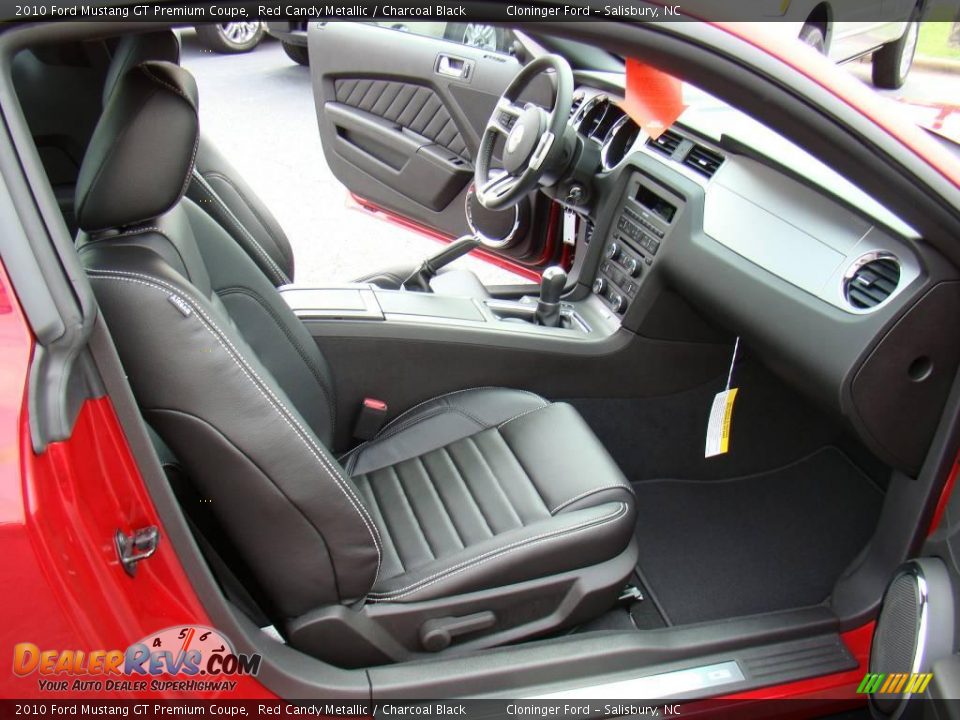 2010 Ford Mustang GT Premium Coupe Red Candy Metallic / Charcoal Black Photo #9