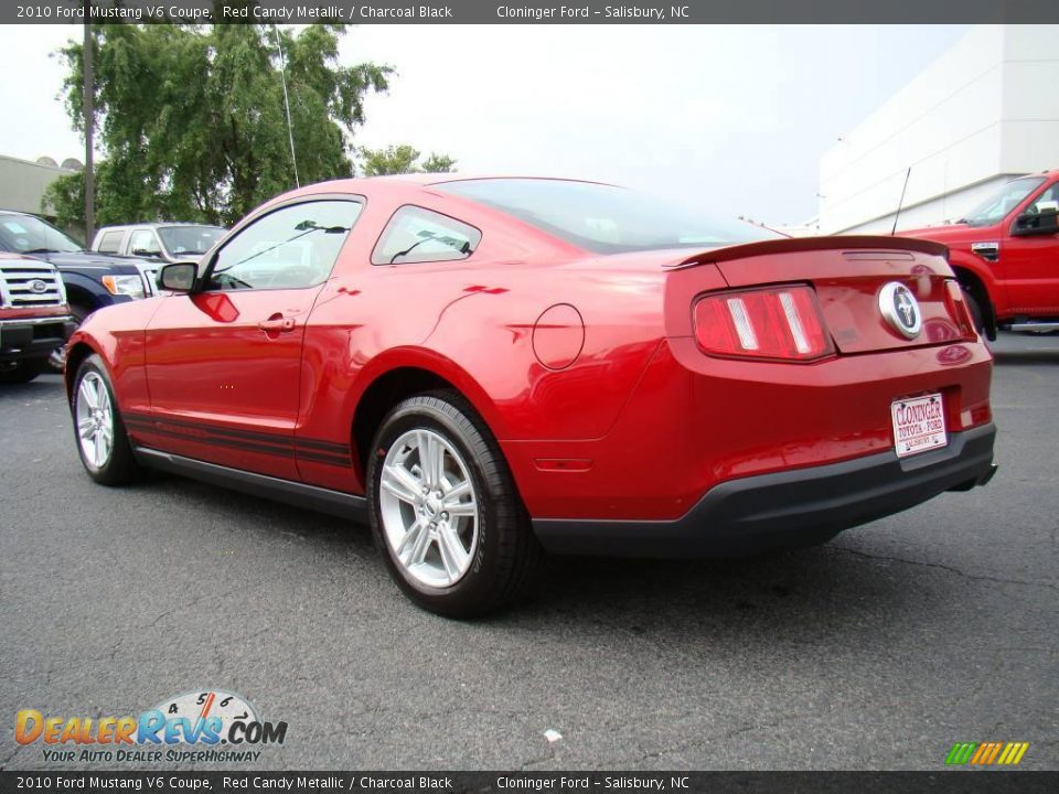 2010 Ford Mustang V6 Coupe Red Candy Metallic / Charcoal Black Photo #21
