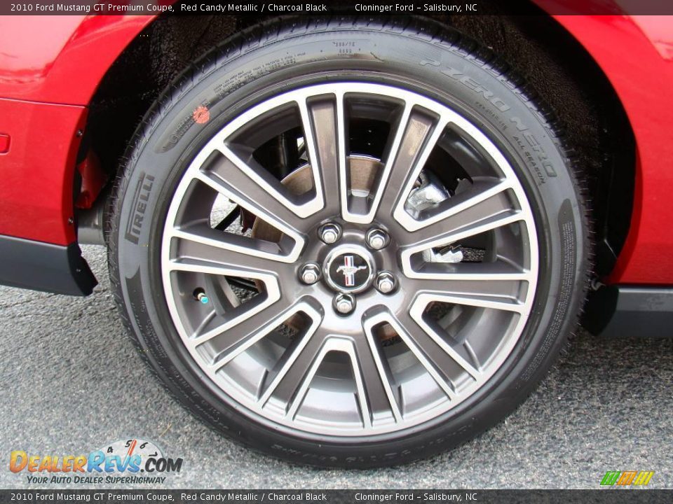 2010 Ford Mustang GT Premium Coupe Red Candy Metallic / Charcoal Black Photo #12