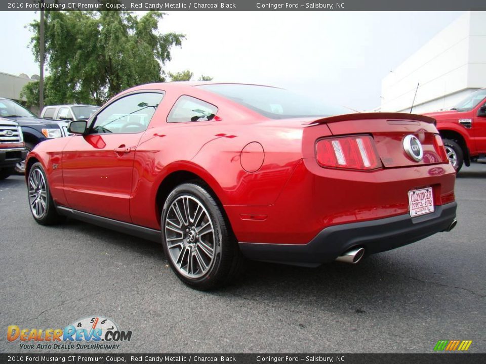 2010 Ford Mustang GT Premium Coupe Red Candy Metallic / Charcoal Black Photo #22