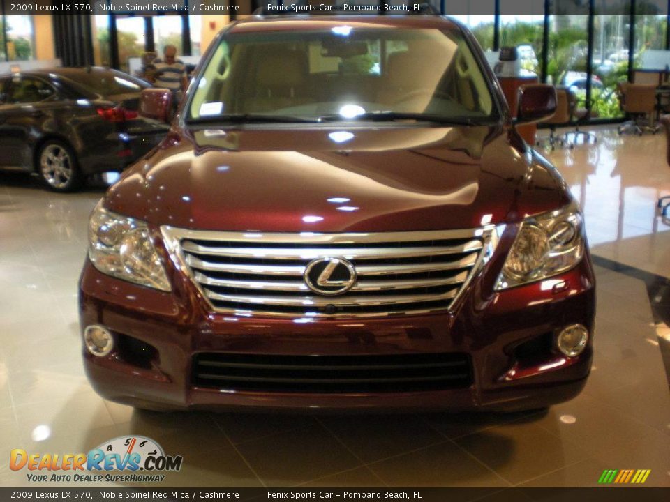 2009 Lexus LX 570 Noble Spinel Red Mica / Cashmere Photo #1