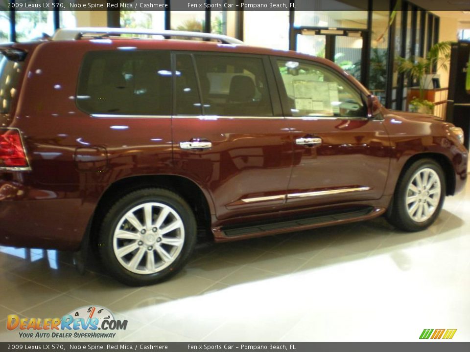 2009 Lexus LX 570 Noble Spinel Red Mica / Cashmere Photo #3