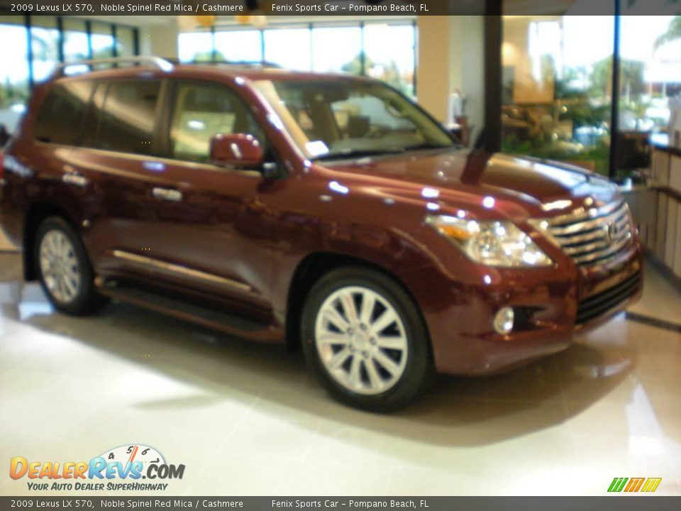 2009 Lexus LX 570 Noble Spinel Red Mica / Cashmere Photo #4
