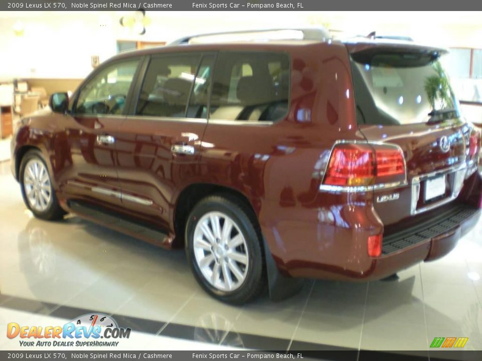 2009 Lexus LX 570 Noble Spinel Red Mica / Cashmere Photo #5