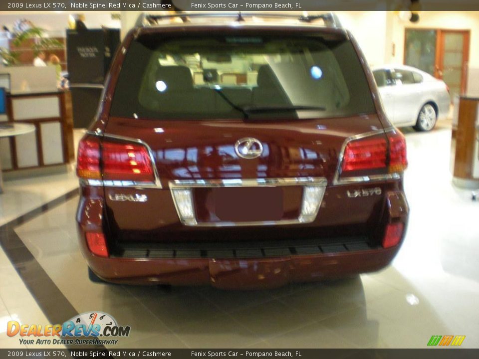 2009 Lexus LX 570 Noble Spinel Red Mica / Cashmere Photo #6
