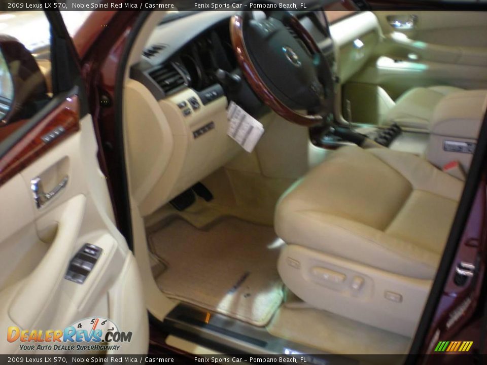 2009 Lexus LX 570 Noble Spinel Red Mica / Cashmere Photo #9