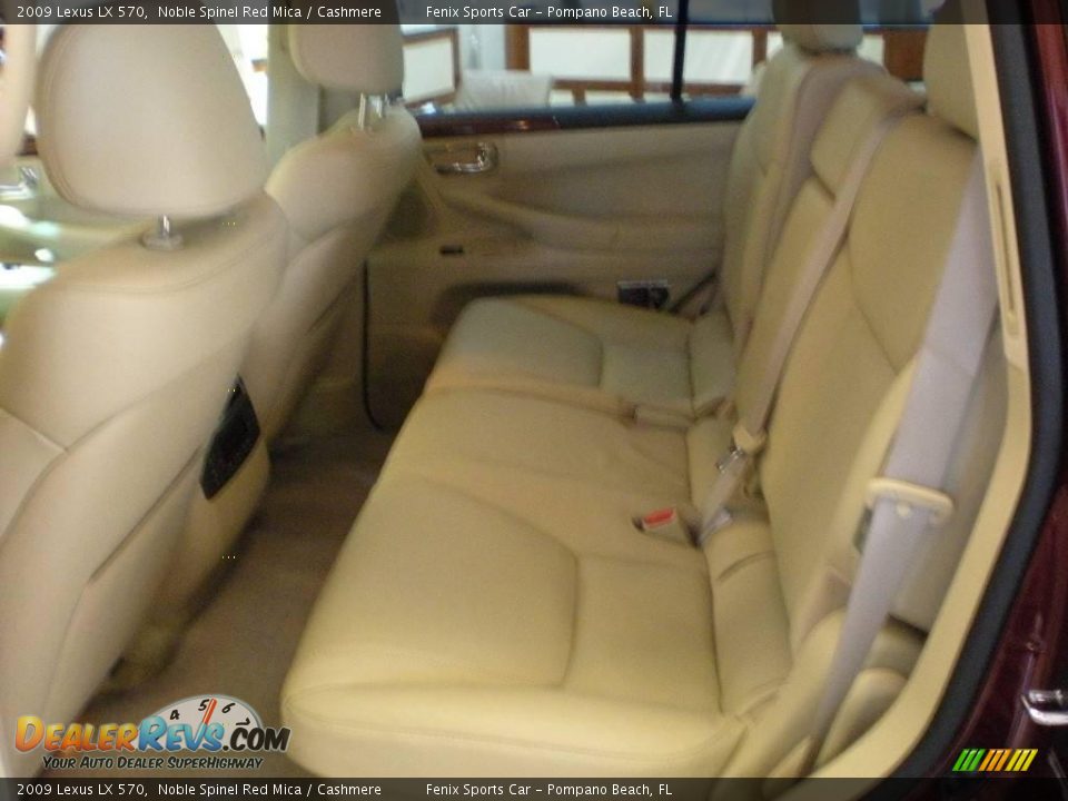 2009 Lexus LX 570 Noble Spinel Red Mica / Cashmere Photo #10
